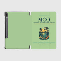 Thumbnail for Orlando International Airport (MCO) design on light green samsung tablet tablet case
