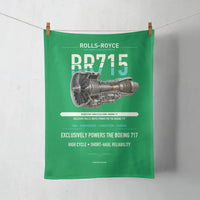 Thumbnail for BR715 design on green towel