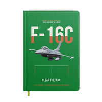 Thumbnail for F-16C Block 50 Clear The Way design on green notebook