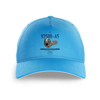 Thumbnail for V2500-A5 design on light blue printed hat