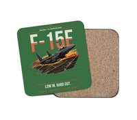 Thumbnail for F-15E Strike Eagle design on green 1 piece coaster