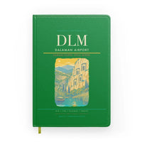 Thumbnail for Dalaman Airport (DLM) design on green notebook