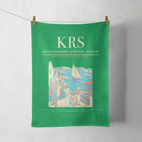 Thumbnail for Kristiansand Airport, Kjevik (KRS) design on green towel