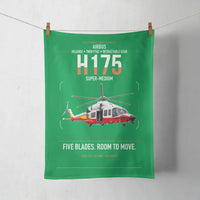 Thumbnail for Airbus H175 design on green towel