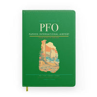 Thumbnail for Paphos International Airport (PFO) design on green notebook