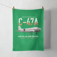 Thumbnail for C-47A Skytrain design on green towel
