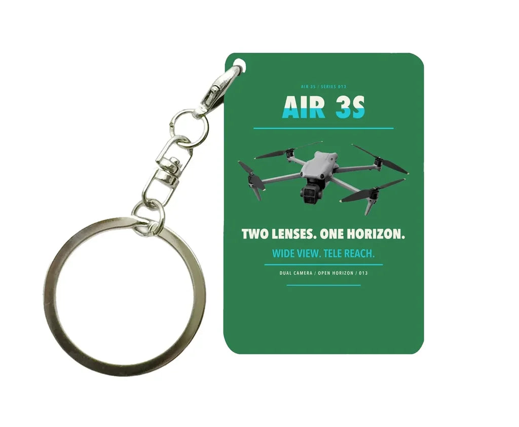 DJI Air 3S Key Chain design on green key chain