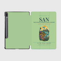 Thumbnail for San Diego International Airport (SAN) design on light green samsung tablet tablet case