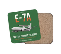 Thumbnail for E-7A Wedgetail design on green 1 piece coaster