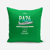 Thumbnail for Piper PA-24-250 Comanche 250 design on green pillow