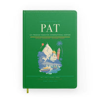 Thumbnail for Jay Prakash Narayan International Airport (PAT) design on green notebook