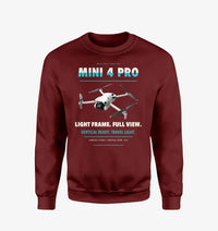 Thumbnail for DJI Mini 4 Pro design on wine red sweatshirt