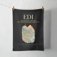 Thumbnail for Edinburgh Airport EDI - Firth Stone Heather Crest - Black