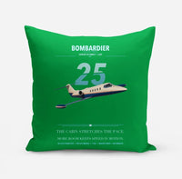 Thumbnail for Bombardier Learjet 25 design on green pillow