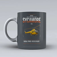 Thumbnail for Bristol Sycamore HR14 design on gray ceramic mug, double-side print