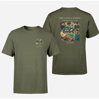 Thumbnail for VINTAGE G4331 - The Oasis Landing - Double-Side T-Shirt design on greenarmy double side t shirt