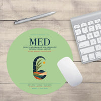 Thumbnail for Prince Mohammad Bin Abdulaziz International Airport (MED) design on light green round mouse pad