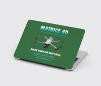 Thumbnail for DJI Matrice 4D design on green MacBook case