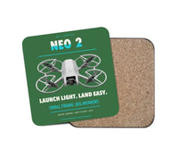 Thumbnail for DJI Neo 2 design on green 1 piece coaster