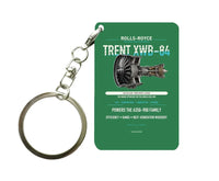 Thumbnail for TRENT XWB-84 Key Chain design on green key chain