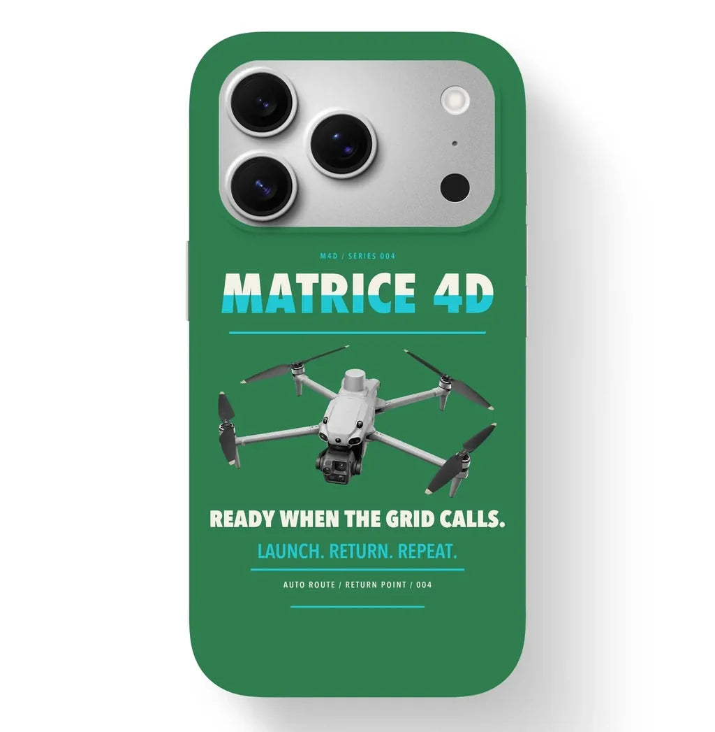 DJI Matrice 4D Case design on green iphone case