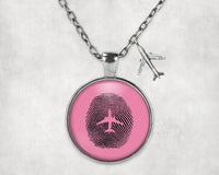 Thumbnail for Aviation Finger Print Necklace - view 8