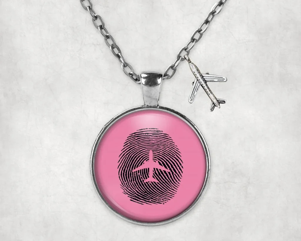 Aviation Finger Print Necklace - view 8