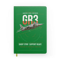 Thumbnail for Hawker Siddeley Harrier GR3 design on green notebook