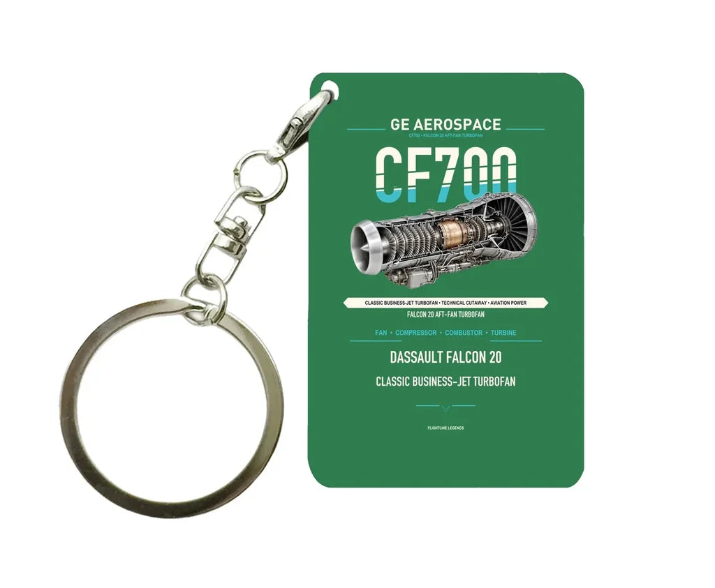 CF700 Key Chain design on green key chain
