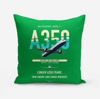 Thumbnail for Airbus A350-1000 design on green pillow