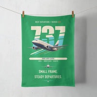 Thumbnail for Boeing 737-500 Classic design on green towel