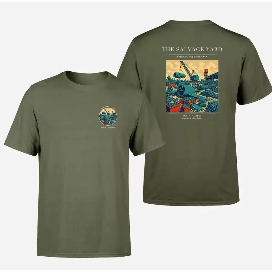 VINTAGE G4509 - The Salvage Yard - Double-Side T-Shirt design on greenarmy double side t shirt