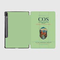 Thumbnail for Colorado Springs Airport (COS) design on light green samsung tablet tablet case