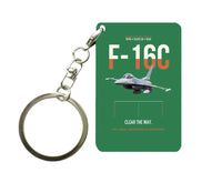 Thumbnail for F-16C FIGHTING FALCON Key Chain design on green key chain