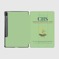 Thumbnail for Charleston International Airport (CHS) design on light green samsung tablet tablet case