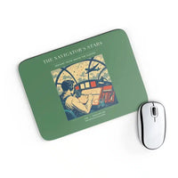 Thumbnail for VINTAGE G4297 - The Navigator's Stars - Designed Mouse Pads design on green rectangle
