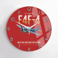 Thumbnail for F4F-4 Wildcat design on red no frame wall clock