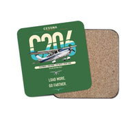 Thumbnail for Cessna 206 Stationair design on green 1 piece coaster