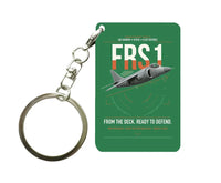Thumbnail for British Aerospace Sea Harrier FRS.1 design on green designed key chain, double-side print