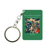 Thumbnail for VINTAGE G4214 - The Stairs To The Sky - Designed Key Chain design on green
