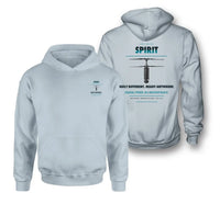 Thumbnail for Ascent AeroSystems Spirit design on light blue hoodie