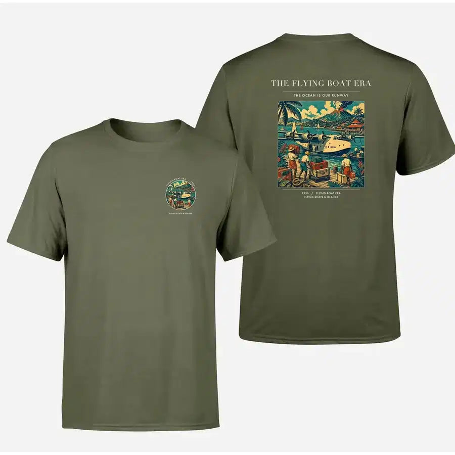 VINTAGE G4055 - The Flying Boat Era - Double-Side T-Shirt design on greenarmy double side t shirt