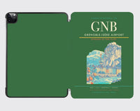 Thumbnail for Grenoble-Isère Airport (GNB) design on green ipad tablet case