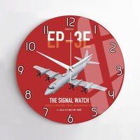 Thumbnail for EP-3E ARIES II design on red no frame wall clock