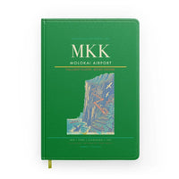 Thumbnail for Molokai Airport (MKK) design on green notebook