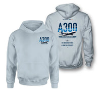 Thumbnail for Airbus A300B2 design on light blue hoodie