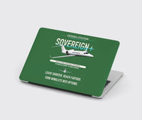 Thumbnail for Cessna Citation Sovereign+ design on green MacBook case
