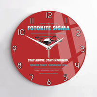 Thumbnail for Fotokite Sigma design on red no frame wall clock