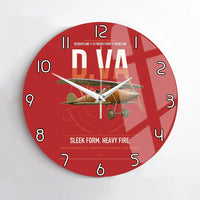 Thumbnail for Albatros D.Va design on red no frame wall clock