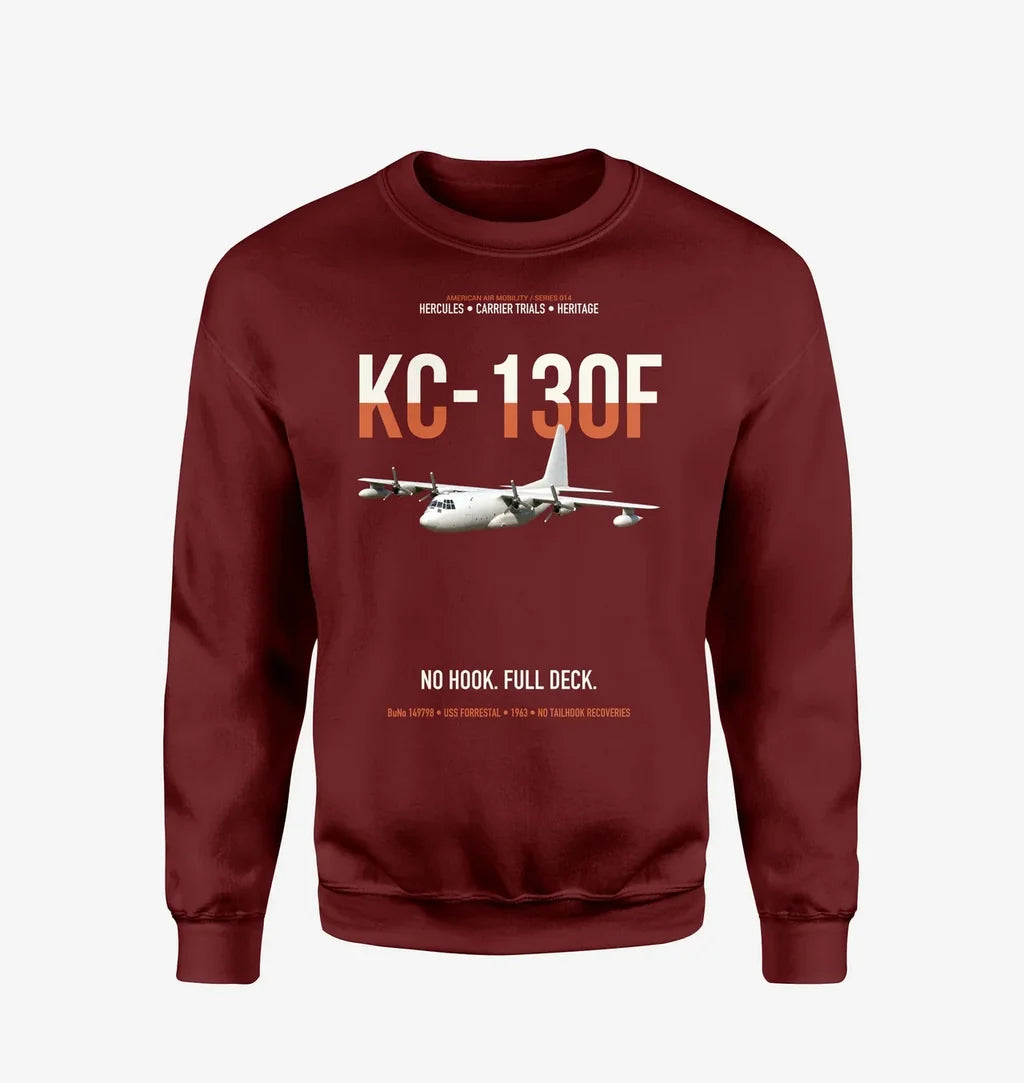 KC-130F BuNo 149798 design on wine red sweatshirt